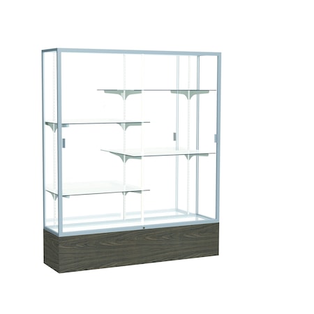 Ghent Floor Display Case 60x72x16, Mirror, Satin 2075MB-SN-WV